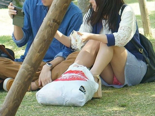 公園でくつろいでる子のパンチラを盗撮167枚 27