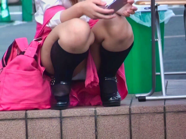 お外でしゃがみパンチラしてるJK画像集177枚 24